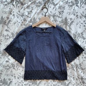 Banana Republic 100% Cotton Eyelet Blouse